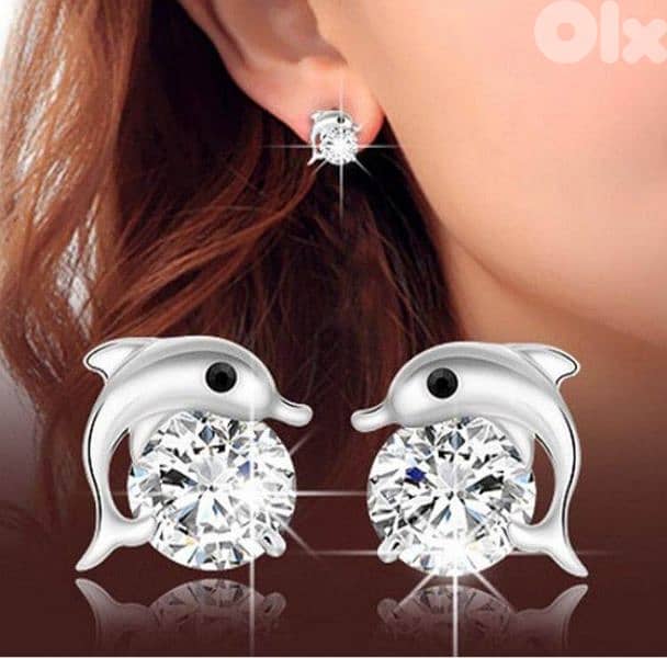 earrings Daulphin earrings with strass  1=5$ or 3=13$ 4