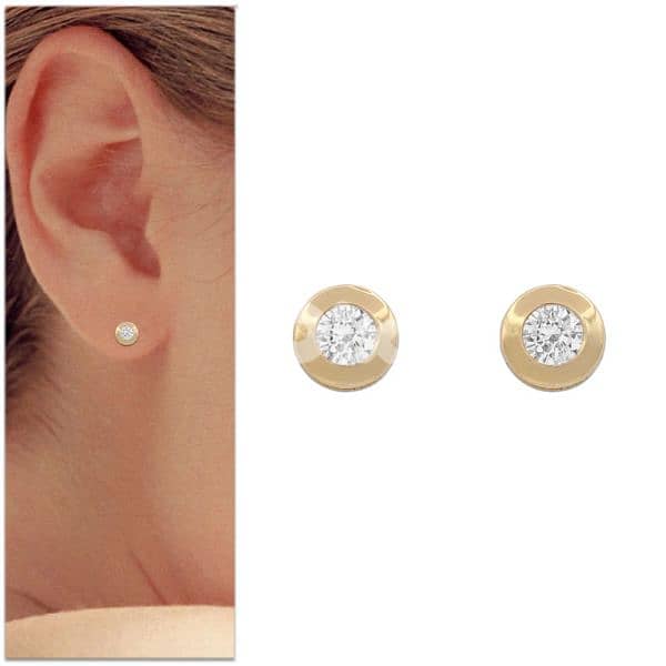earrings round studs earrings 2 sizes  1=5$ or 3=13$ 1