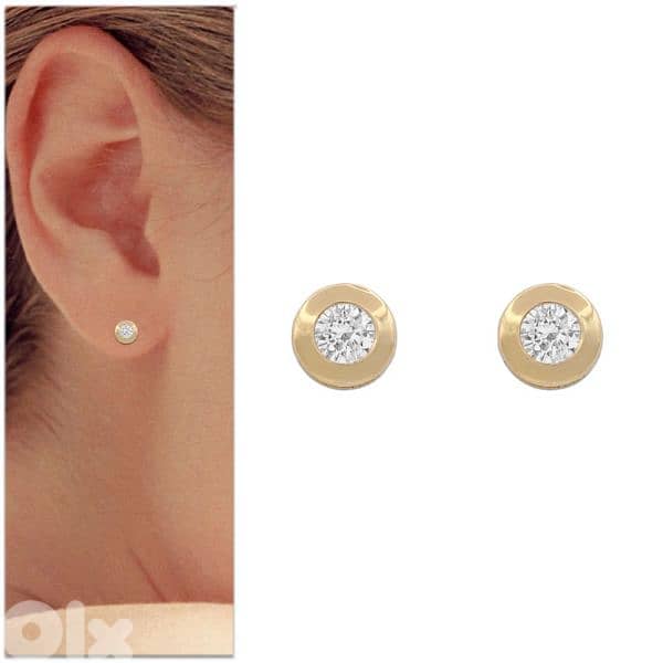 earrings round studs earrings 2 sizes  1=5$ or 3=13$ 7
