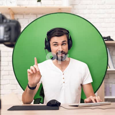 Green Screen Photo Background for chair