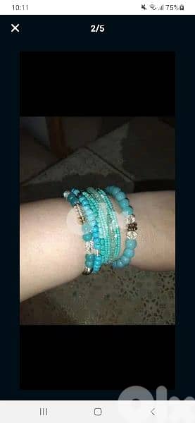 bracekets blue jade set high quality 1