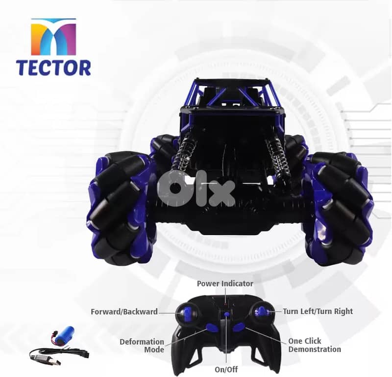 Tector Speed Pioneer 1:16 Off Road 2.4GHz Remote Control Car  (Blue) 2