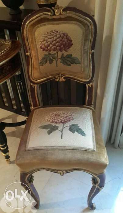 Exquisite french Antique chairs كراسي انتيك 1