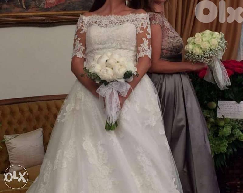 Wedding dress pronovias+ tar7a 1