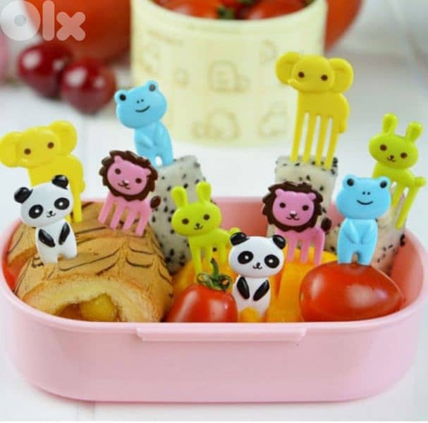 Cat and animals fruit forks and cocktail piques 0