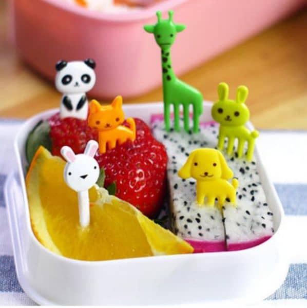 Cat and animals fruit forks and cocktail piques 1