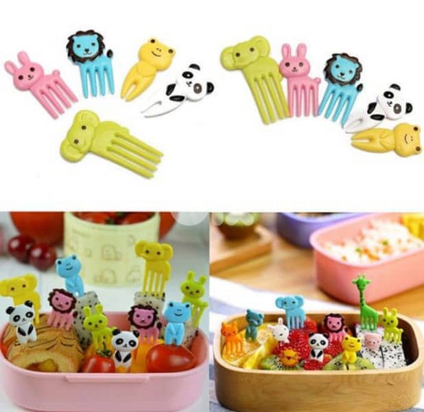 Cat and animals fruit forks and cocktail piques 3
