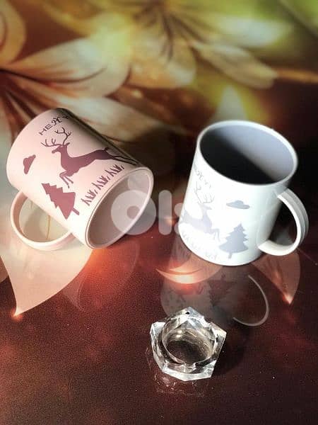 Christmas spirit elk melamine mugs 2