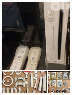 nintendo wii console plus acsesories plus 15 games 0