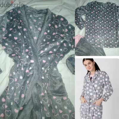 pyjama 3 pcs grey moher m to xxxL