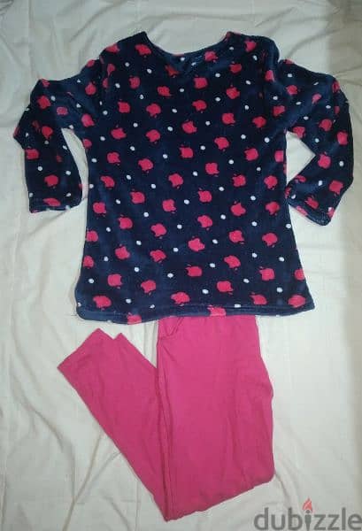 pyjama fleece navy pants top robe M to xxL 5