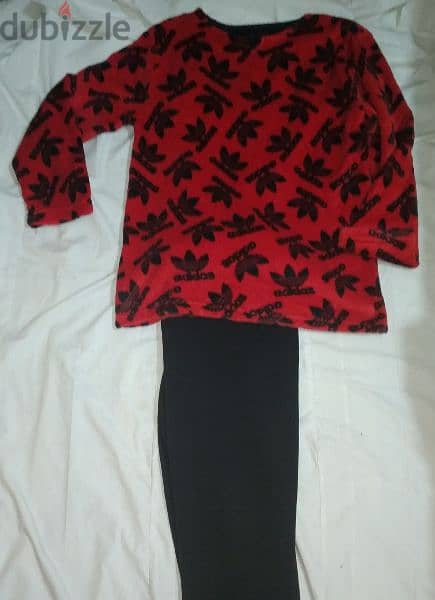 pyjama red and black 3pcs s to xxxL 3