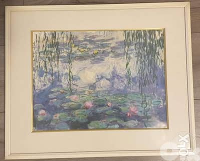 Abstract painting 53w x 43 w cm with frame