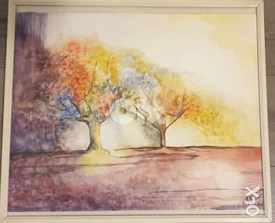 Oil pastels painting 53cm width x 45cm height