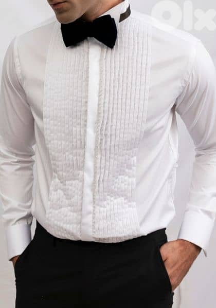 shirt Michelson London M to xxL pleated swing collar double cuff 2