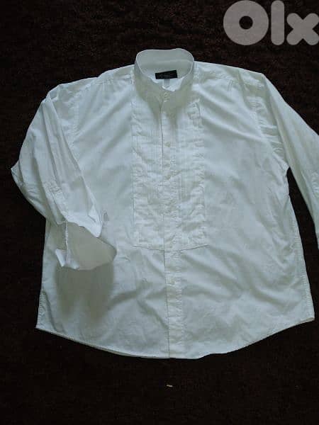 shirt Michelson London M to xxL pleated swing collar double cuff 10