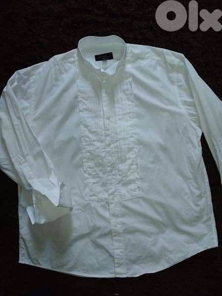 shirt Michelson London M to xxL pleated swing collar double cuff 13