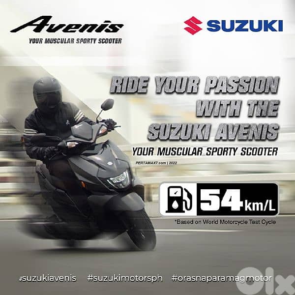 Suzuki Avenis injection CBS full led 2024 dealer warranty 5