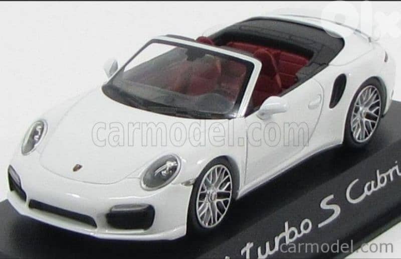 Porsche Turbo S Cabriolet diecast car model 1;43. 0