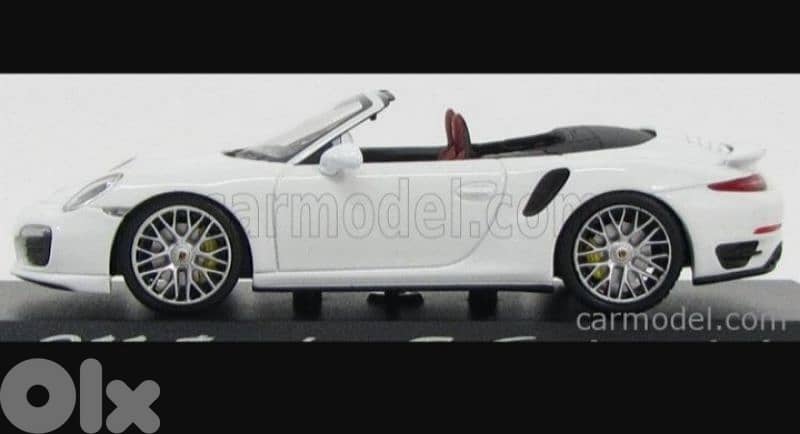 Porsche Turbo S Cabriolet diecast car model 1;43. 1