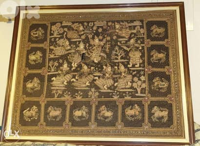 Vintage Ancient Burmese Kalaga Tapestry 160 x 126