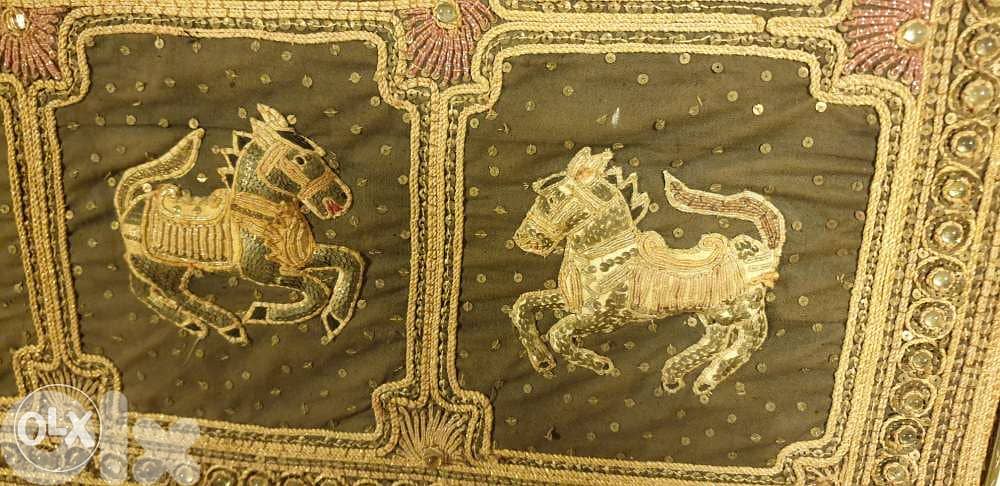 Vintage Ancient Burmese Kalaga Tapestry 160 x 126 6