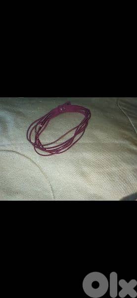 bracelet strass purple can be worn as necklace 1