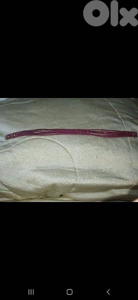 bracelet strass purple can be worn as necklace 2