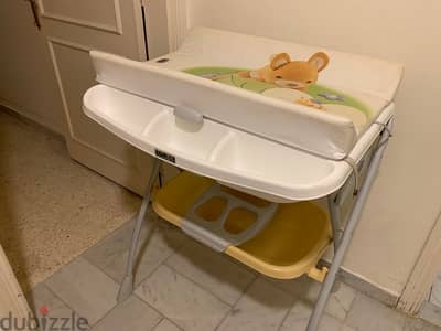 cam VOLARE Bathtub with Stand and Changing Mat 0