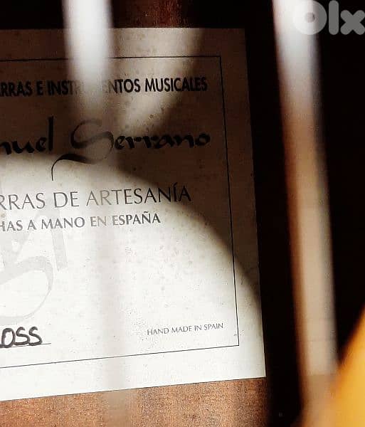 Spanish Guitar  Manuel Serrano Madrid model 3