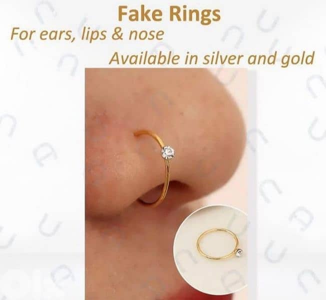 earrings fake piercing. ma bada te2di7 1