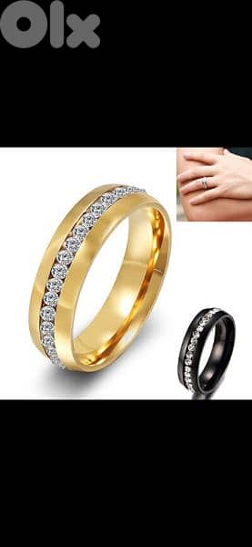 ring available gold or black stainless steel 8