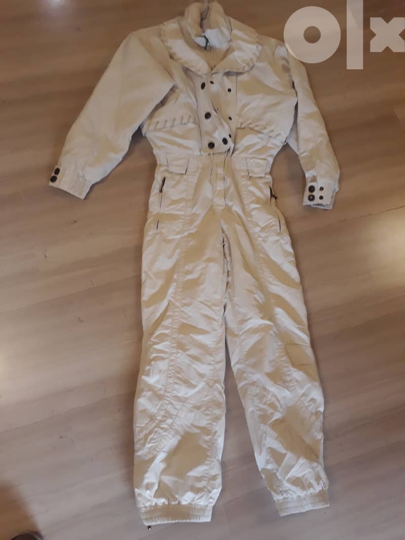 Nordica Altia Ladies Size 6 One piece White SKI SUIT Snowsuit 1