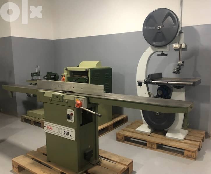 مكنات نجارة مونوفاز و ترفاز  Monophase and triphase carpentry machines 1