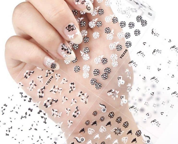instant professional manicure 3D nails stickers 1