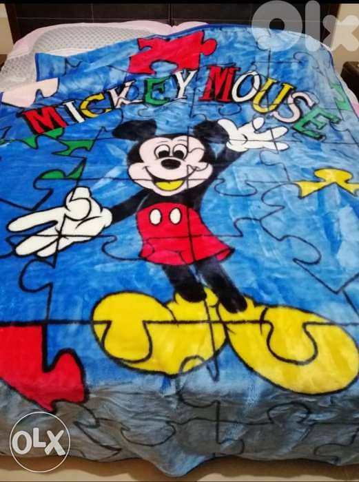 حرام عدد ٢ لتخت مفرد و نص مع سجادة Mickey Mouse 0