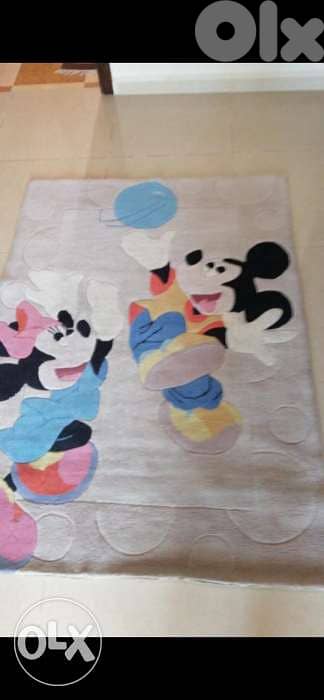 حرام عدد ٢ لتخت مفرد و نص مع سجادة Mickey Mouse 1