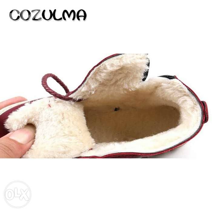 New Kids Boots shoes with Fur Size : 26 حذاء ولادي جديد شتوي نمرة 1