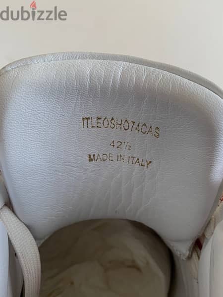 Burberry red white and blue leather high sneakers size 42,5 4