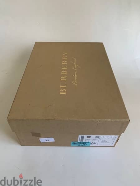 Burberry red white and blue leather high sneakers size 42,5 5