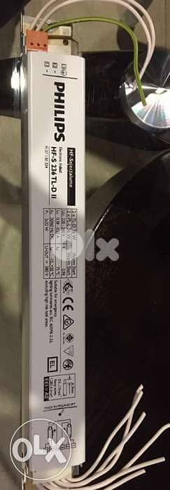 electronic ballast for 2 fluorescents