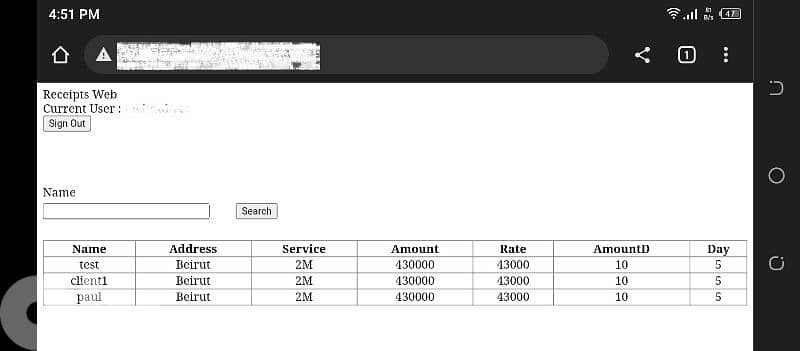 ISP and Generators receipts برنامج لأصحاب المولدات والإنترنت 3