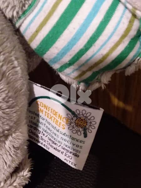 QUIRON CAT gray & green PLUSH great FAMOSA toy, height 40 Cm=12$ 3