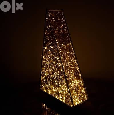 glass decoration with led lights