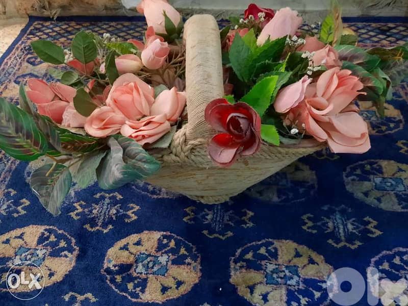 Basket pottery made. سلّة فخّار 5