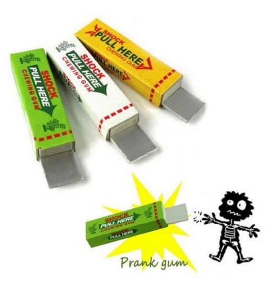 funny prank electric gum 0