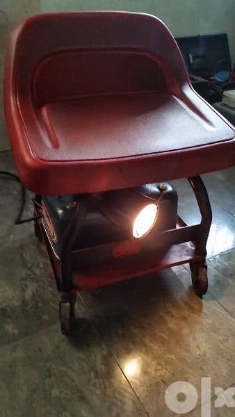 for garage strong  seat +light 110/220 made in u. s. a