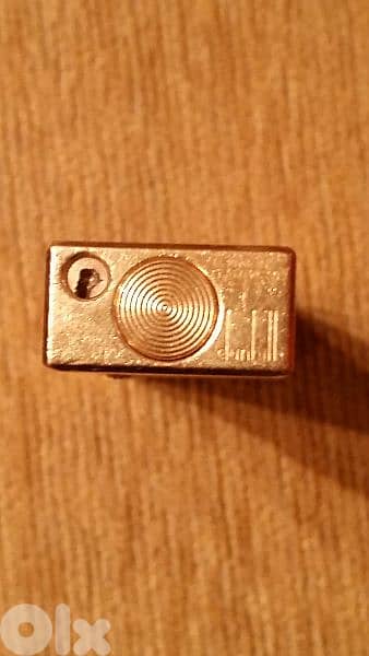 old dunill lighter gold plate orijinal 3