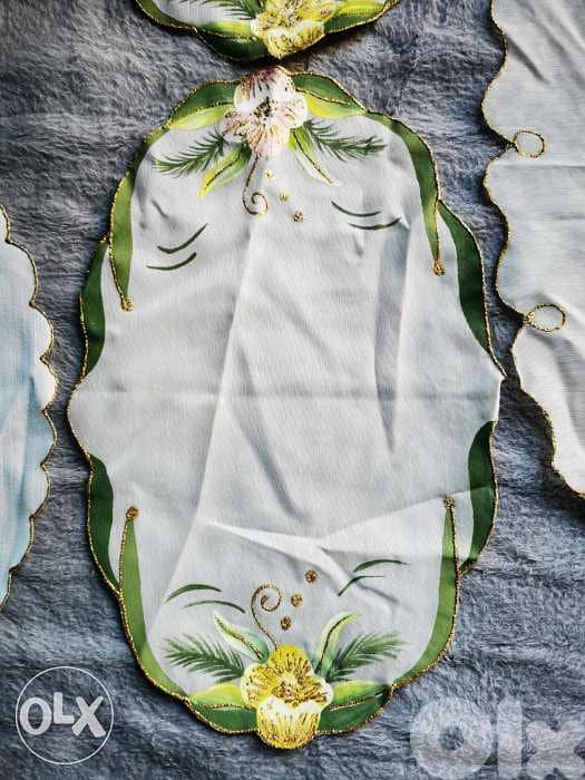 Hand painted table covers 3