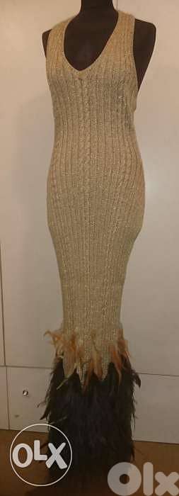 سينييه مع ريش قطعة واحدة ما في غيرها Haute Couture 100$ 1